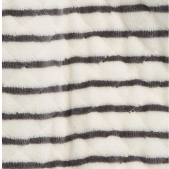 NWT Nordstrom Baby Stripe Hoodie Outfit 6 months Footie & Ears - Picture 2 of 7